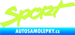 Samolepka Sport 001 limetová