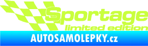 Samolepka Sportage limited edition levá limetová
