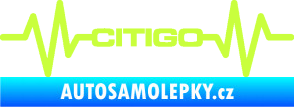 Samolepka Srdeční tep 033 Citigo limetová