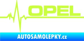Samolepka Srdeční tep 036 pravá Opel limetová