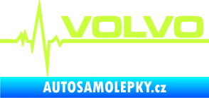Samolepka Srdeční tep 037 pravá Volvo limetová