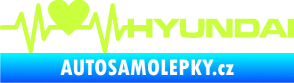 Samolepka Srdeční tep 046 pravá Hyundai limetová