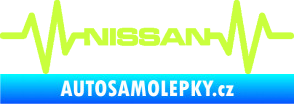 Samolepka Srdeční tep 051 Nissan limetová