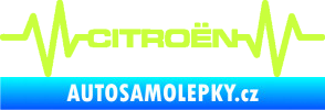 Samolepka Srdeční tep 057 Citroen limetová