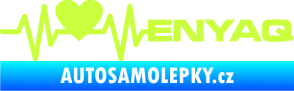 Samolepka Srdeční tep 062 pravá Enyaq limetová
