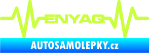 Samolepka Srdeční tep 063 Enyaq limetová