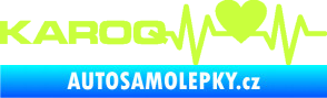 Samolepka Srdeční tep 068 levá Karoq limetová