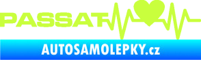 Samolepka Srdeční tep 077 levá Volkswagen Passat limetová