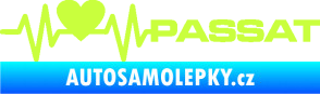 Samolepka Srdeční tep 077 pravá Volkswagen Passat limetová