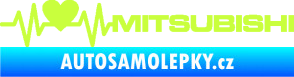 Samolepka Srdeční tep 082 pravá Mitsubishi limetová