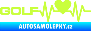 Samolepka Srdeční tep 084 levá Volkswagen Golf limetová