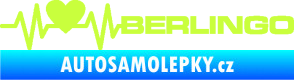 Samolepka Srdeční tep 092 pravá Berlingo Citroen limetová