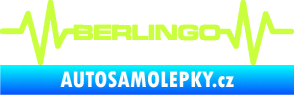 Samolepka Srdeční tep 093 Berlingo Citroen limetová