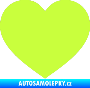 Samolepka Srdíčko 002 limetová