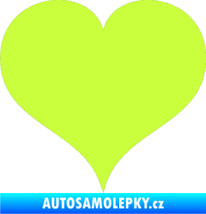Samolepka Srdíčko 003 limetová