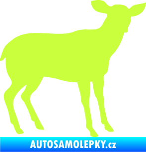 Samolepka Srna 001 pravá limetová
