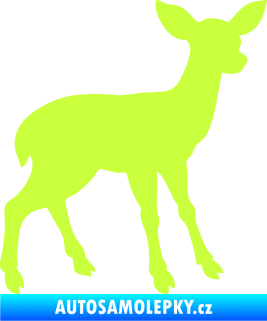Samolepka Srneček 001 pravá limetová