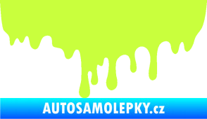 Samolepka Stékájící skvrna 001 pravá krevní cákanec limetová
