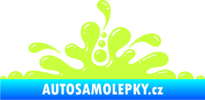 Samolepka Stékající skvrna 003 levá kaňka limetová