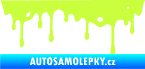 Samolepka Stékající skvrna 004 pravá limetová
