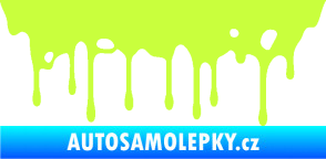 Samolepka Stékající skvrna 005 levá limetová
