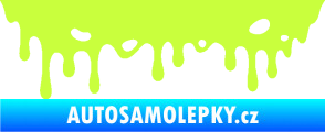 Samolepka Stékající skvrna 006 levá limetová