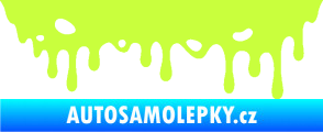 Samolepka Stékající skvrna 006 pravá limetová
