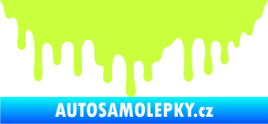 Samolepka Stékající skvrna 007 levá limetová