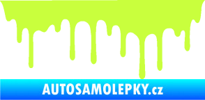Samolepka Stékající skvrna 008 levá limetová