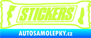 Samolepka Stickers nápis limetová