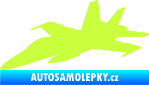 Samolepka Stíhací letoun 001 levá limetová