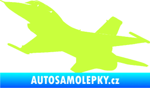 Samolepka Stíhací letoun 004 levá limetová