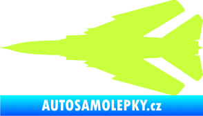 Samolepka Stíhací letoun 007 levá MIG limetová