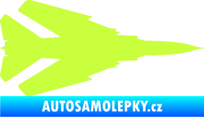 Samolepka Stíhací letoun 007 pravá MIG limetová
