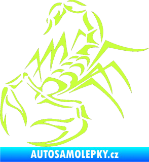 Samolepka Štír 017 levá limetová