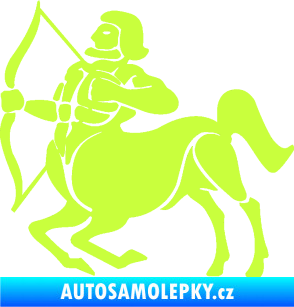 Samolepka Střelec 004 levá limetová