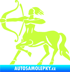 Samolepka Střelec 005 levá limetová
