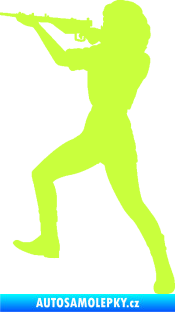 Samolepka Střelkyně 001 levá limetová