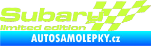 Samolepka Subaru limited edition pravá limetová