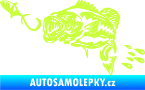 Samolepka Sumec 006 levá s návnadou limetová
