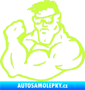 Samolepka Svalovec levá limetová