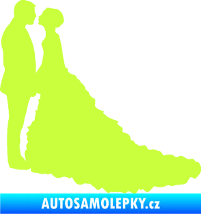 Samolepka Svatba 002 levá limetová