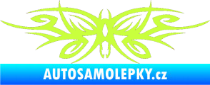 Samolepka Tetování 111 motýl limetová