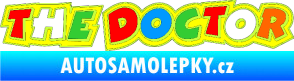Samolepka The Doctor barevná - Valentino Rossi limetová