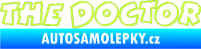 Samolepka The Doctor obrys limetová