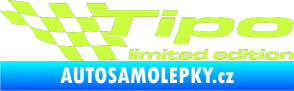 Samolepka Tipo limited edition levá limetová