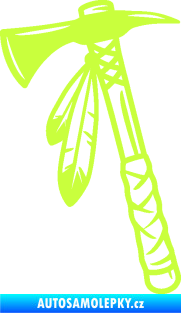 Samolepka Tomahawk 001 levá limetová