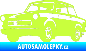 Samolepka Trabant karikatura levá limetová
