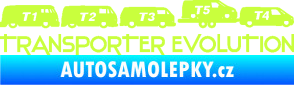 Samolepka Transporter evolution - pravá limetová