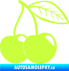 Samolepka Třešně 003 pravá limetová